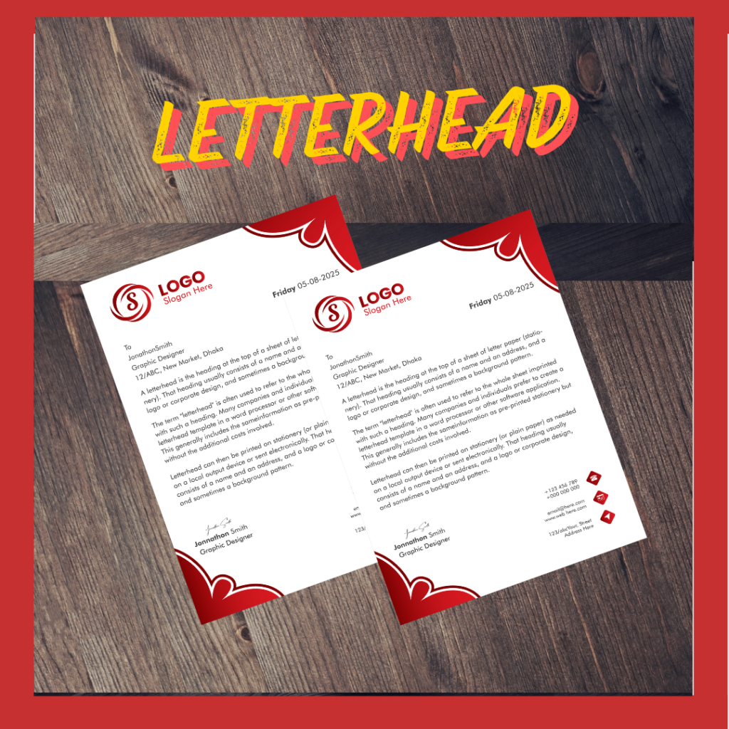 Letterhead - office stationery